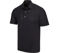 Greg Norman Polo Freedom Micro Piqué para Hombre Camisa de Golf, Negro, XL