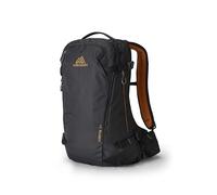 Gregory Alpine - Verte 24 MD/LG, Mochila para esquiar, 51 cm, 24 L, 1.15 KG, Cinturón de cadera flexible, Compatible con telesilla, Panel trasero que evita acumulación de nieve, Negro (Carbon Bronze)