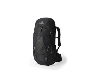 Gregory Trailflex - Stout 45 - Mochila de trekking, 69 cm, 45 L, 1.34 KG, Mochila de senderismo para hombre con ajuste regulable, compatible con sistema de hidratación, Negro (Forest Black)