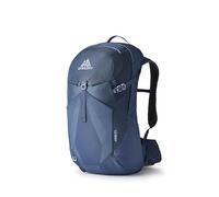 Gregory VaporSpan - Juno 24 - Mochila de senderismo de día para mujer, 52 cm, 24 L, 0,88 kg, panel trasero VaporSpan, compatible con hidratación, funda para lluvia incluida, Azul (Vintage Blue)