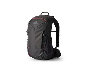 Gregory Vaporspan - Zulu LT 25 - Mochila de senderismo para hombre, 55 cm, 25L, 1.06 KG, Panel trasero ventilado, cinturón lumbar, compatible con sistema de hidratación, Negro (Volcanic Black)