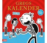 Gregs Kalender 2026: Inkl. Stickerbogen mit über 40 Aufklebern, einer Seite für jeden Monat und vielen lustigen Greg-Comics