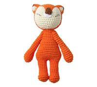 Greifringe Baby Babyrassel Gehäkelt Greifling Baby Holz gehäkelte Babyrassel Handmade Rassel Greifling Baby Rassel Beißring Holz Babyrassel Greifling Spielzeug Häkel Rassel Geschenk zur Geburt