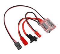 Greluma 1 Pieza Controlador electrónico de velocidad ESC cepillado RC 30A con freno para tanque de barco de coche RC, apto para Motor cepillado 130/180/260/280/380