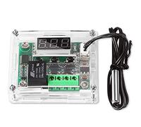 Greluma 1 Pieza Módulo regulador de Temperatura de 12 V con Estuche,XH W1209 Pantalla Módulo de Termostato Digital con Sonda NTC Impermeable Interruptor de Módulo de Control de Temperatura