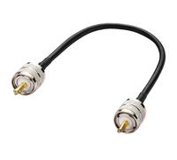 Greluma 1 Pieza UHF Macho PL-259 a UHF Macho PL-259 RG58 Cable Coaxial para Radio HAM y CB, Analizador de Antena, Carga Simulada, Medidor SWR