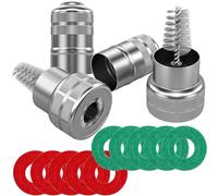 Greluma 12 PCS Arandelas anticorrosión para terminales de batería,Protector de terminales de batería de Fibra y 2 limpiadores de terminales de batería,cepillos de Limpieza de terminales de batería