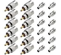 Greluma 12 Piezas Conector PL259, UHF PL 259 Conector Macho Coaxial de Soldadura Macho con Reductor, RFAdapter 50ohm para RG59, RG8, RG8x, LMR-400, RG-213 Compatible con Radioaficionado