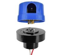 Greluma 1PC Interruptor de sensor de fotocélula de 105-305V con base,interruptor de control de foto de encendido y apagado automático de AC 220V 10A,interruptor de sensor fotoeléctrico para exterior