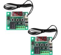Greluma 2 Pcs Módulo regulador de Temperatura 12V, módulo de termostato Digital de Pantalla con sonda NTC a Prueba de Agua -50~110 ℃, Interruptor de módulo de Control de Temperatura electrónico