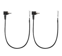 Greluma 2 piezas Cable de audio/vídeo con conector RCA de 90 grados a altavoz (0,3 m),conector RCA macho en ángulo recto a cable desnudo de extremo abierto,conector jack acodado,para amplificador