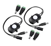 Greluma 2 Piezas Mini Interruptor de Sensor de Movimiento PIR, Interruptor de Sensor de ocupación DC 5-24V 2A para Tira de luz LED