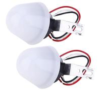 Greluma 2PCS Fotointerruptor DC 12V 10A,interruptor de sensor de fotocélula,interruptor de sensor de luz de calle ajustable de encendido y apagado automático,interruptor de sensor de control de foto
