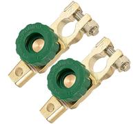 Greluma 2PCS Interruptor de desconexión de batería de poste superior,interruptor de apagado de batería 12V-24V,Aislador de batería principal de desconexión,Interruptor de corte de energía de batería