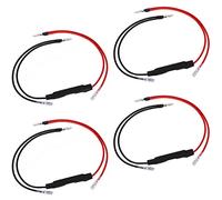 Greluma 4 Piezas Resistencias de carga LED para motocicleta Resistencias de potencia, Indicador de señal de giro LED para motocicleta Controlador de flash de error de corrección de luz-10W 10Ω