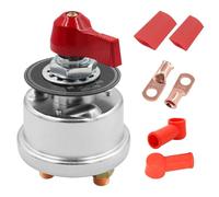Greluma Kit de interruptor de desconexión de batería principal de alta corriente de 300A,interruptor de corte de aislador de corte de energía de batería de 12-48V con placa frontal para vehículo,RV