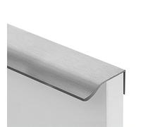 GREMBI Manijas de la Puerta Del Gabinete de Cocina de 2 Paquetes Manijas de Tirón de Los Dedos Manijas de Armario Oculto Mango de Cajones de Muebles con Tornillos para el Cajón de Vestuario Del Baño (