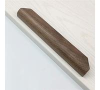 GREMBI Manijas de madera para puerta de armario de madera maciza, aparador, armario, botones de gabinete de cocina, muebles de gabinete pre-perforados, hardware, concha, mangos, montaje en tornillo, agujero de nuez negro)/Zwa