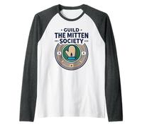 Gremio La Sociedad Mitten Desde el Orgullo de Michigan Camiseta Manga Raglan