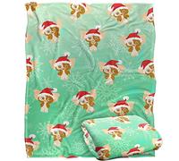 GREMLINS Blanket, 152 x 127 cm Gizamo Santa Hat Pattern Silky Touch Super Soft Throw Blanket