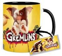 Gremlins Gizmo A Taza Interior y Asa Negra Ceramica Mug