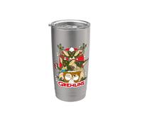 Gremlins Gizmo Popcorn Vaso térmico de acero inoxidable de doble pared