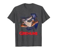 Gremlins Poster Camiseta, Hombre, Jaspeado Oscuro, 3XL