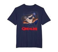 Gremlins Poster Camiseta, Hombre Tallas Grandes, Azul Marino, 6X Alto