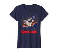 Gremlins Poster Camiseta, Mujer, Azul Marino, XXL