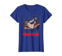 Gremlins Poster Camiseta, Mujer, Azul Real, XL