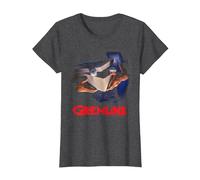 Gremlins Poster Camiseta, Mujer, Jaspeado Oscuro, 3XL