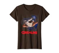 Gremlins Poster Camiseta, Mujer, Marrón, 3XL