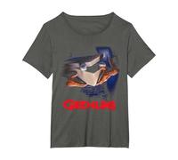 Gremlins Poster Camiseta, Mujer Tallas Grandes, Asfalto, 1XL Grande