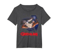 Gremlins Poster Camiseta, Mujer Tallas Grandes, Jaspeado Oscuro, 4XL Grande