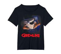 Gremlins Poster Camiseta, Mujer Tallas Grandes, Negro, 6XL Grande