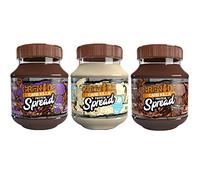 Grenade Carb Killa Protein Spread, mezcla de chocolate de 3 sabores, 3 tarros de 360 g