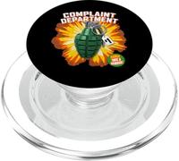 Grenade del Departamento de Quejas Anti Whining Funny Graphic Joke PopSockets PopGrip para MagSafe