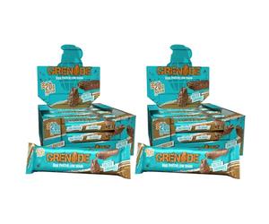 Grenade High Protein and Low Carb Barra Sabor - Chocolate Chip Salted Caramel, 12 x 60 g (Paquete de 2)