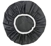 Grendly 1 gorro de ducha impermeable para el hogar, gorro de baño, juego de gorro de ducha elástico para hotel (negro)