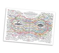 Grendly 1 pieza de red de curación póster de tela fotográfica aprox. 40 x 60 cm diagrama de naturales lienzo arte de pared póster de impresión horizontal póster de salud mental