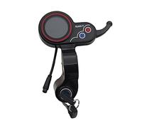 Grendly 1 unidad de acelerador LCD con llave, tablero de plástico negro de 6 para scooter eléctrico NJAX-T