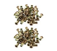 Grendly 100 unidades M10 / M12 / M8 / M5 / M6 / Tuerca de remache de cabeza para muebles Instrumento de decoración ()