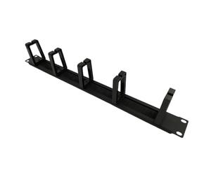 Grendly 1U - Gabinetes de rack de 19 pulgadas, organizador de red, panel de cepillo de red de cinco anillos, de administrador de cables desmontable, 1 pieza