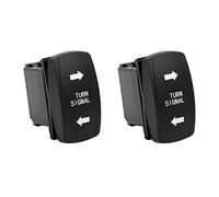 Grendly 2 x intermitentes reversibles para rockeros, interruptores basculantes LED para autocaravana, todoterreno, tractor, motocicleta, 4 , interruptor universal