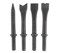 Grendly 4 piezas/lote accesorios de acero duro sólido cincel de aire soporte de cabeza de herramienta neumática para corte/eliminación de oxidación