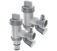 Grendly Adaptador de manguera de piscina, accesorio de manguera de piscina y válvula de pistón para piscinas sobre el suelo