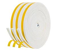 Grendly Cinta de espuma autoadhesiva para puerta y ventana, junta de protección de aire, 6 mm de x 3 mm, 3 unidades por silla, color