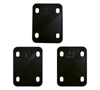 Grendly Cuñas de cuello de guitarra de 3 piezas, 0,25°, 0,5° y junta de 1° para reparación de cuello atornillado de guitarra y bajo