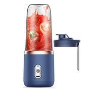 Grendly Exprimidor portátil de 6 cuchillas, exprimidor de frutas, exprimidor eléctrico pequeño, licuador de batidos, procesador de alimentos, C