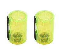 Grendly Juego de 2 anillos para guitarra y ukelele con diseño de maraca y cabasa, color negro